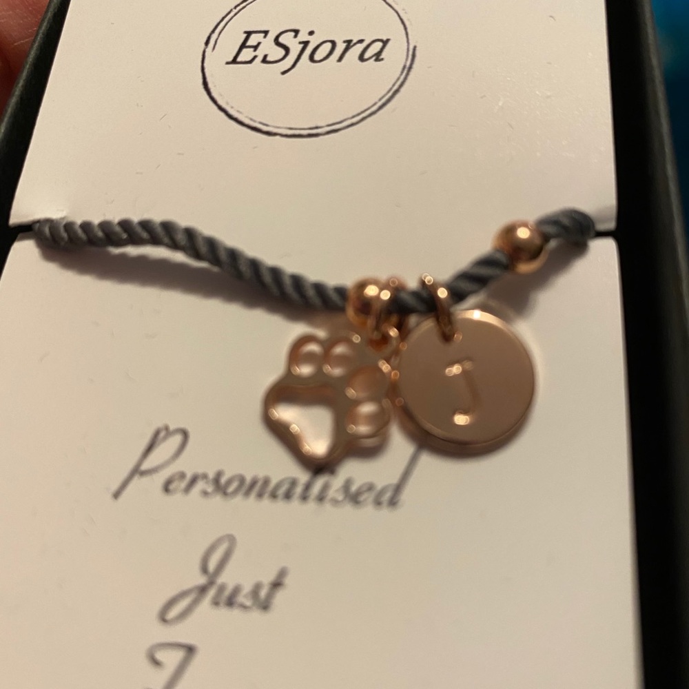 NIB J Rope Bracelet W/ Pawprint - Picture 3 of 3